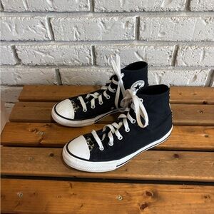 Converse Chuck Taylor All-Star Women’s 3 Sneaker High Tops Leopard Black Shoes